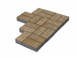  Брусчатка Stellard 200x100x80 мм Голден: внешний вид
